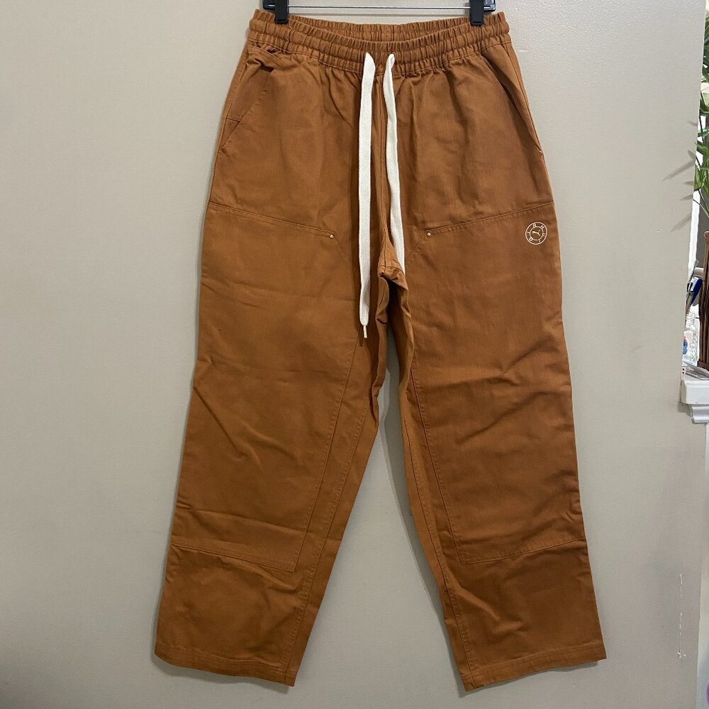 Puma x Rhuigi Rhude Men's Double Knee Pants 539509-87 Desert Tan Size S $165 NEW